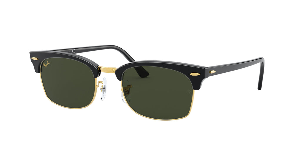 Ray-Ban Clubmaster Square RB3916 Black-Green #colour_black-green