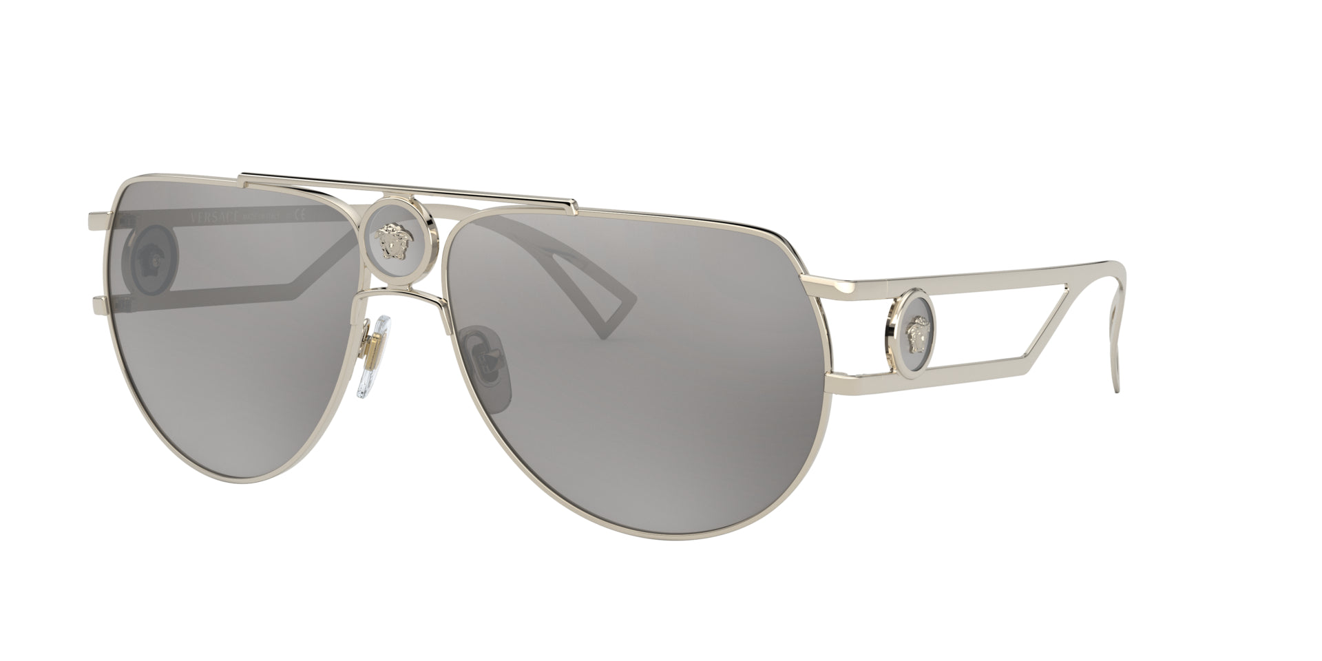 Versace Eyewear logo-embellished Oversized Glasses - Farfetch