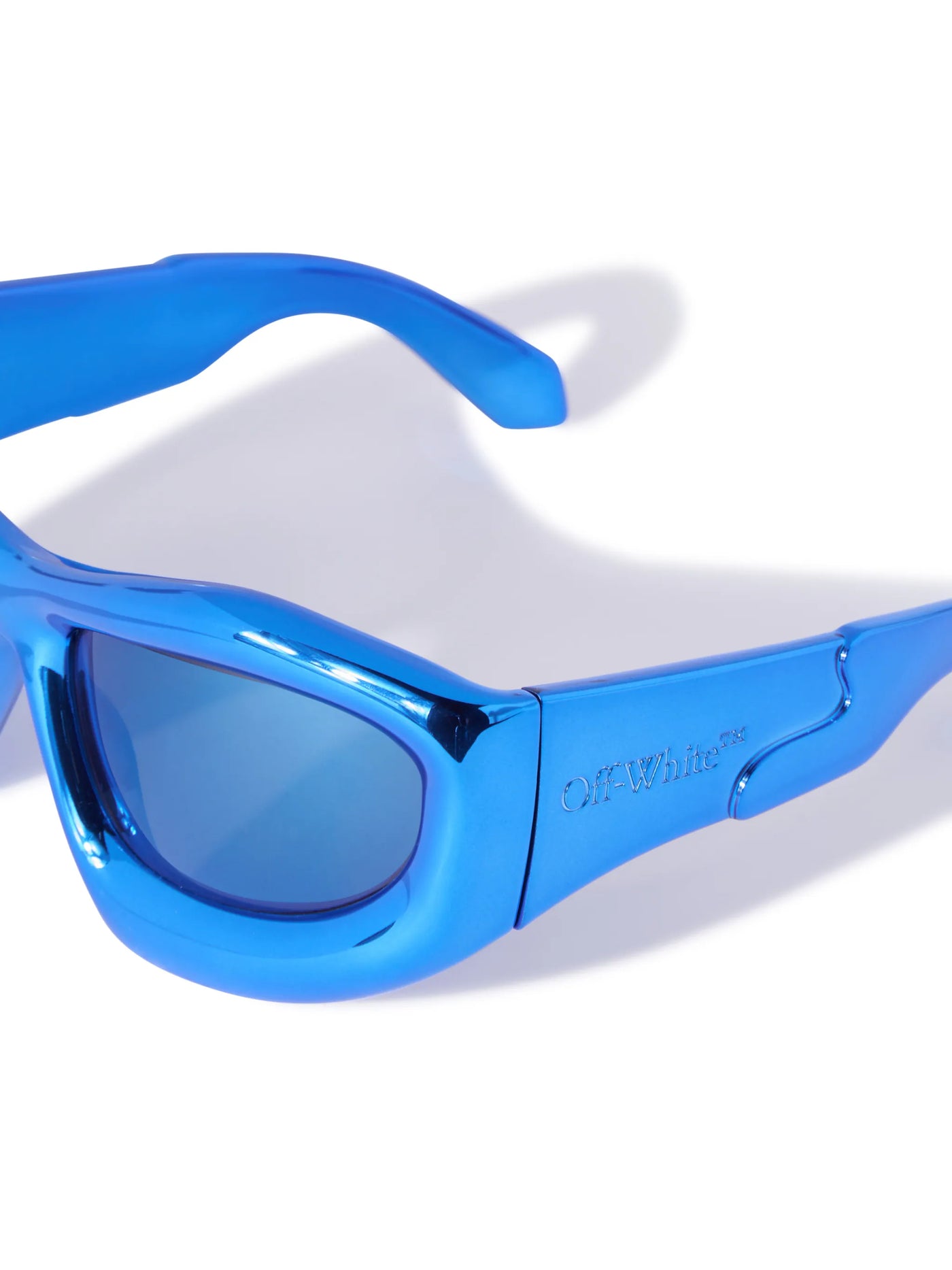 Off-White Outlet: acetate sunglasses - Turquoise