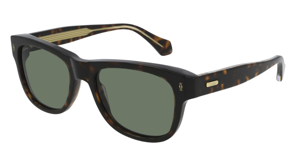 Cartier CT0277S Dark Tortoise/Green #colour_dark-tortoise-green