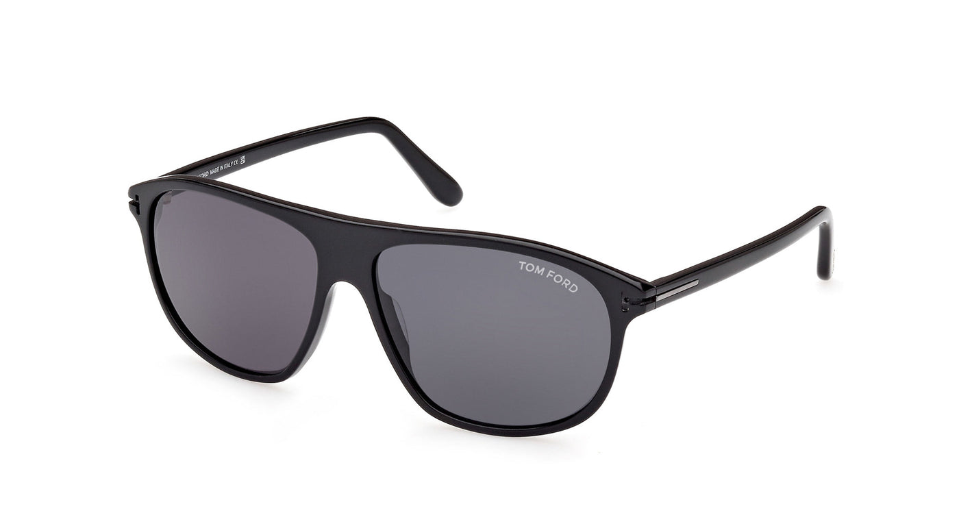 Tom Ford Prescott TF1027-N Shiny Black/Smoke #colour_shiny-black-smoke