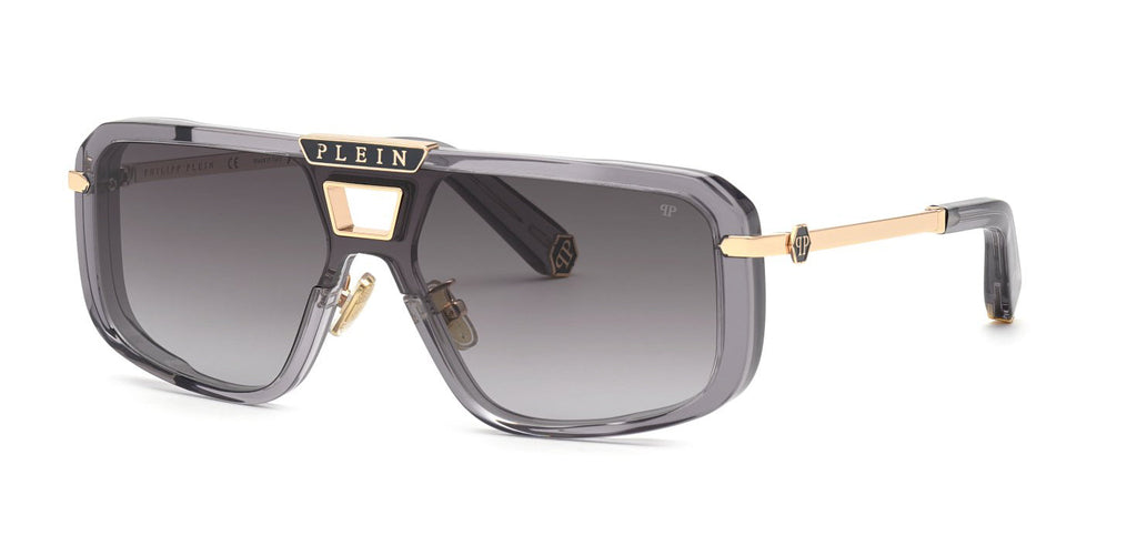 Philipp Plein SPP008M Shiny Transparent Grey/Brown Gradient #colour_shiny-transparent-grey-brown-gradient