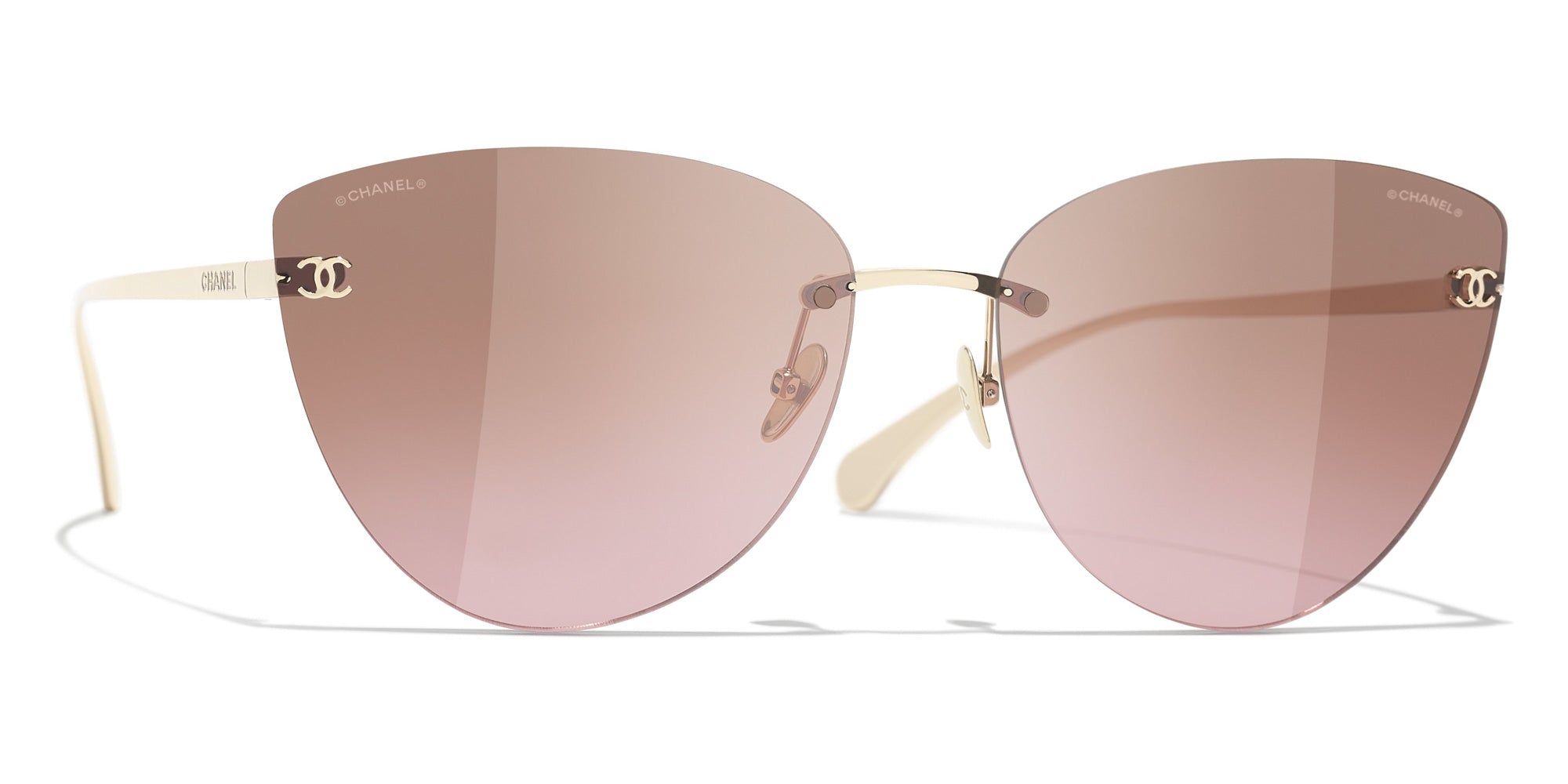 Chanel clearance gold aviators