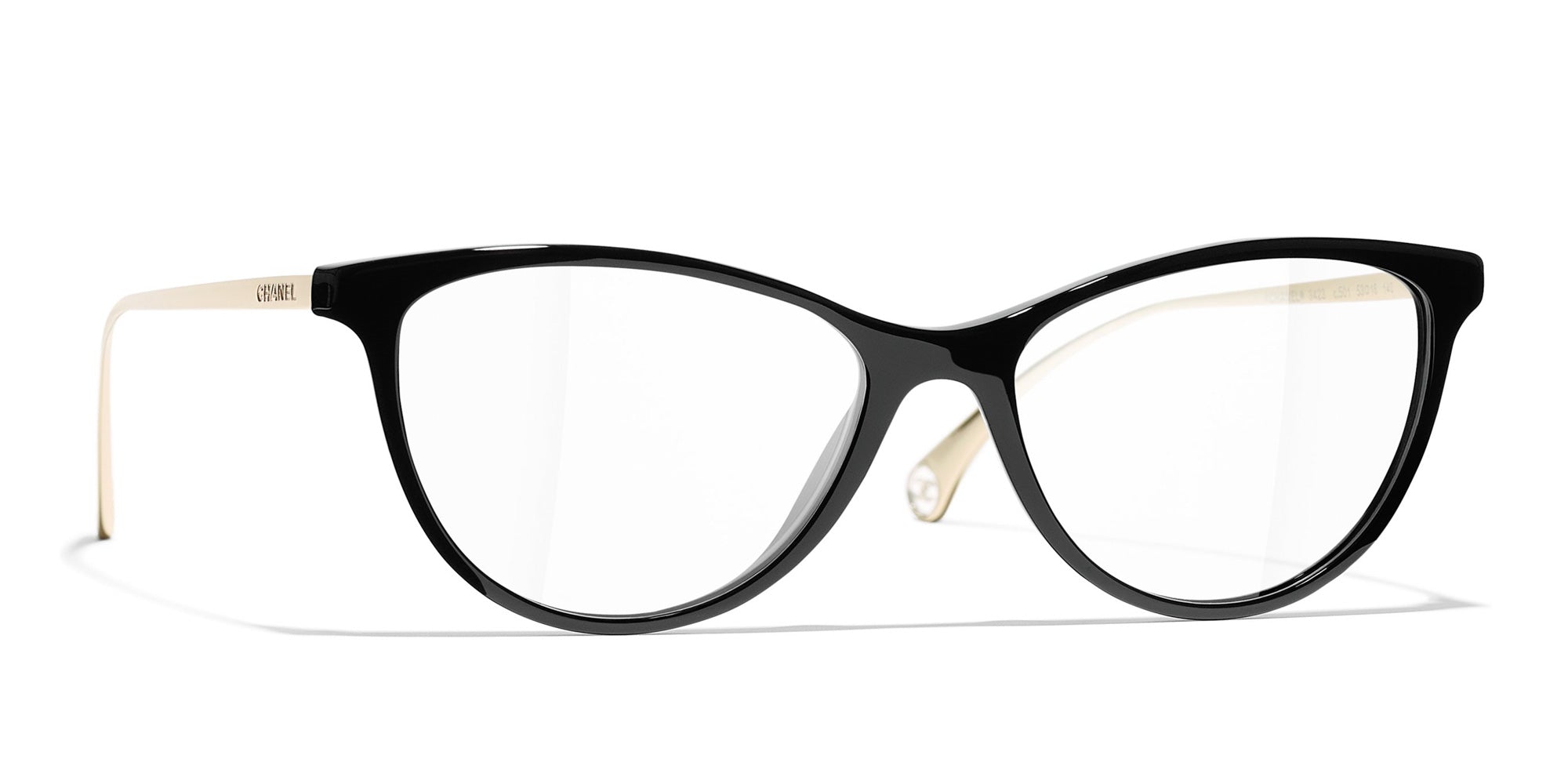 CHANEL 3423 Cat Eye Acetate  Metal Glasses  Fashion Eyewear US