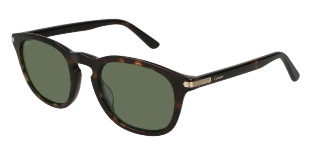 Cartier C Decor CT0011S Dark Tortoise/Green Polarised #colour_dark-tortoise-green-polarised