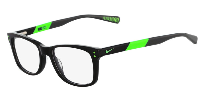 NEW KIDS NIKE 5541 012 Matte Black store & Electric Green Eyeglasses 48mm